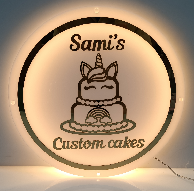 Custom LED Backlit Sign